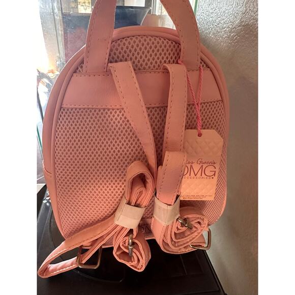 New Miss Gwen OMG Mini Backpack Custom Patches Pink Quilted Bag with Charms - Picture 5 of 11